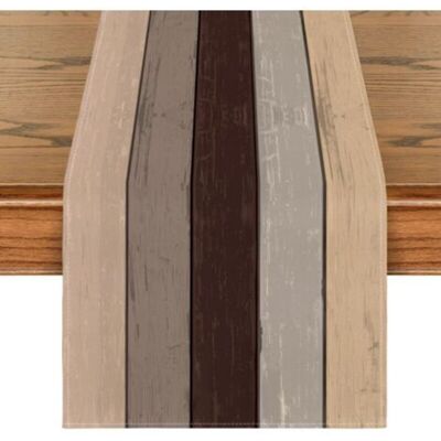 MCBOSON Autumn Table Runner - Antique - Rustic Wood - Indoor Kitchen Table Seasonal Decoration, Party/Holiday Decor - 33x 120 cm MCBOSON Autumn Table Runner - Antique - Rustic Wood - Indoor Kitchen Table Seasonal Decoration, Party/Holiday Decor - 33x 120 cm