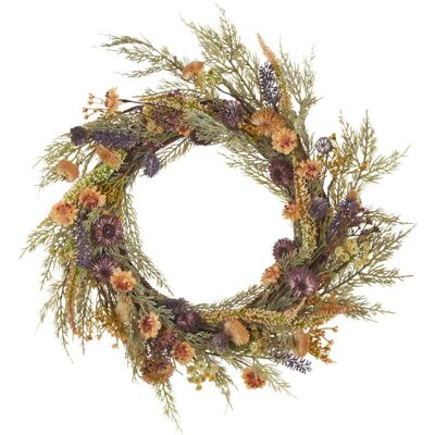 Beliani Camrun Handmade Green Decorative Floral Wreath - Decor Beliani Camrun Handmade Green Decorative Floral Wreath - Decor