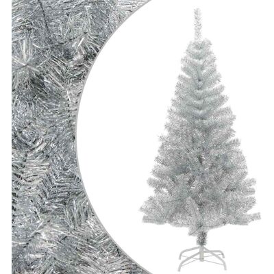 vidaXL Silver Artificial Christmas Tree 150cm with Stand - Christmas Tree vidaXL Silver Artificial Christmas Tree 150cm with Stand - Christmas Tree