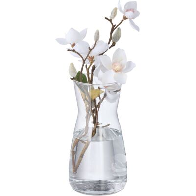 Relaxdays Vase - 10.5x10.5x20cm - Transparent Glass Decor Relaxdays Vase - 10.5x10.5x20cm - Transparent Glass Decor