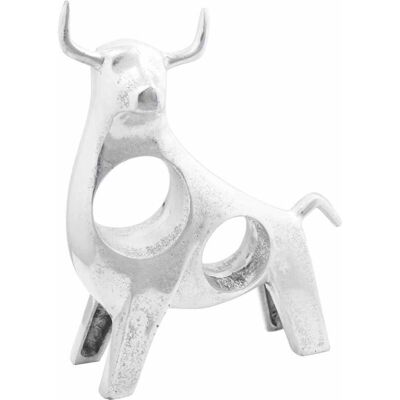 vidaXL Silver Aluminium Sculpture - Elegant Art Nouveau Decor vidaXL Silver Aluminium Sculpture - Elegant Art Nouveau Decor