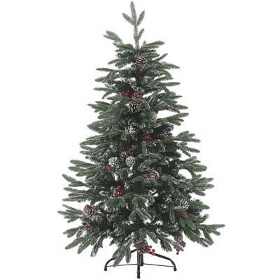 Beliani DENALI Green Christmas Tree - Artificial Snow, 120cm Beliani DENALI Green Christmas Tree - Artificial Snow, 120cm