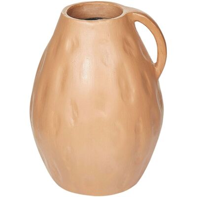 Beliani Handmade Ceramic Sand Beige Decorative Vase - Decor Beliani Handmade Ceramic Sand Beige Decorative Vase - Decor