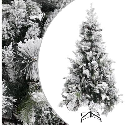 vidaXL Christmas Tree with Flocked Snow&Cones - 225 cm - Christmas Tree vidaXL Christmas Tree with Flocked Snow&Cones - 225 cm - Christmas Tree