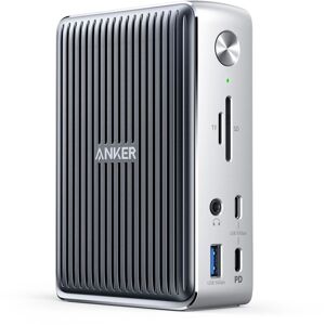 Anker 577 Thunderbolt Docking Station (13-in-1, Thunderbolt 3) Silver