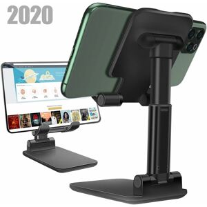 LANGRAY Cell Phone Stand,Angle Height Adjustable Cell Phone sStand for Desk,Fully Foldable Phone Holder Stamd,Cradle,Dock,Tablet Stand,Compatible with All