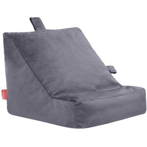 Bean Bag Tablet Holder - Indoor Lap Stand Mobile - Durable Pillow Stand - iPad Bean Bag Holder - All Devices Reader Pillow - Charcoal Velour - Bpad