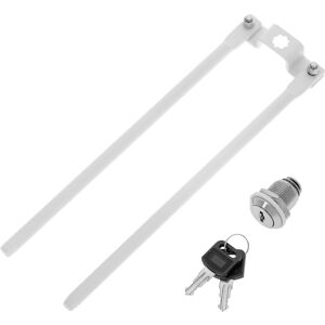 Rackmatic - Lock mounting kit for charging cabinets for 10 computers, notebook or tablet white