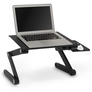 Relaxdays Laptop Stand Ventilated, Height Adjustable, Holder Aluminium, HxWxD: 47 X 58 X 27 cm, Black