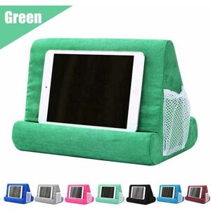 HOOPZI Soft Pillow Tablet Pillow Stand for Ipad Stand Mult-Angle Tablet Phone Holder Lap Stand Mobile Phone Holder (Light Green)