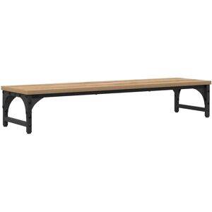 Monitor Stand Artisan Oak 85 x 23 x 15.5 cm Engineered Wood vidaXL Monitor Stand Artisan Oak 85 x 23 x 15.5 cm Engineered Wood vidaXL