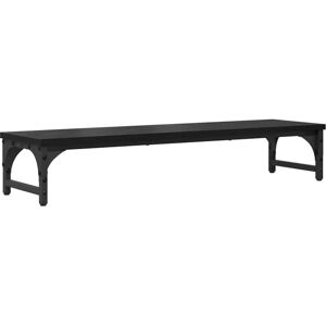 Monitor Stand Black Oak 85 x 23 x 15.5 cm Engineered Wood vidaXL Monitor Stand Black Oak 85 x 23 x 15.5 cm Engineered Wood vidaXL