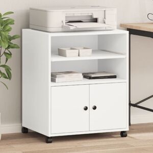 Printer Stand with Wheels White 60x48x74 cm Vidaxl Printer Stand with Wheels White 60x48x74 cm Vidaxl