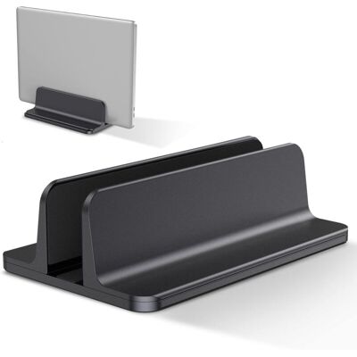OEM Vertical Laptop Stand, Aluminum Laptop Holder, Adjustable Desk Laptop Stand, Black OEM Vertical Laptop Stand, Aluminum Laptop Holder, Adjustable Desk Laptop Stand, Black