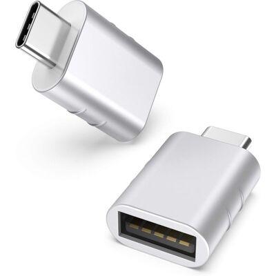 OEM Silver Usb C To Usb Adapter 2 Pack Usb C Male To Usb3 Female, Adapter Compatible With Macbook Pro/air 2021 Imac Ipad Mini 6/pro OEM Silver Usb C To Usb Adapter 2 Pack Usb C Male To Usb3 Female, Adapter Compatible With Macbook Pro/air 2021 Imac Ipad Mini 6/pro