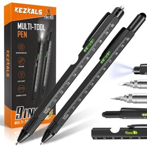 Héloise - Christmas Gift for Men, 2pcs Multifunction 9 in 1 Pen, Dad Gift, Gift Idea for Men, Birthday Gift for Men, Father's Day Gift, Christmas