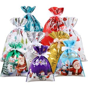 WOIYIC 45 Pieces Christmas Gift Bags, Large Christmas Gift Wrapping, Reusable Christmas Gift Wrapping Paper, Gift Bag Set with Ribbon Ties WOIYIC 45 Pieces Christmas Gift Bags, Large Christmas Gift Wrapping, Reusable Christmas Gift Wrapping Paper, Gift Bag Set with Ribbon Ties