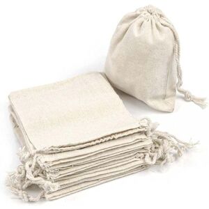 SNQ Set of 50 cotton drawstring bags, gift bags, fabric bags for crafts, fabric bags for painting supplies, birthday bags SNQ Set of 50 cotton drawstring bags, gift bags, fabric bags for crafts, fabric bags for painting supplies, birthday bags