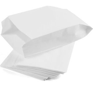 ANPVIZ White Kraft Paper Bag, Gift Bags, Kraft Gift Bag, Small Birthday Gift Bag, Vintage Envelope, Christmas Gift Envelopes (100 Pieces, 28 cm x 15 cm x 9 ANPVIZ White Kraft Paper Bag, Gift Bags, Kraft Gift Bag, Small Birthday Gift Bag, Vintage Envelope, Christmas Gift Envelopes (100 Pieces, 28 cm x 15 cm x 9