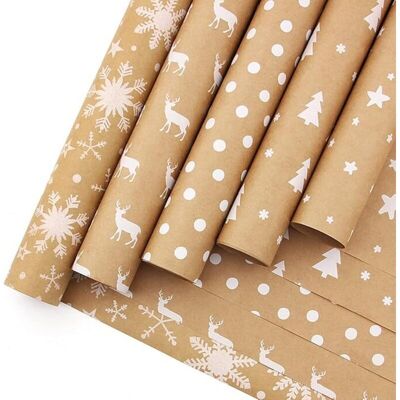 CCYKXA Pieces Gift Wrapping Paper, Christmas Gift Wrapping Paper Set, 43 x 300 cm per Roll, Birthday Wrapping Paper, Suitable for Weddings, Children, CCYKXA Pieces Gift Wrapping Paper, Christmas Gift Wrapping Paper Set, 43 x 300 cm per Roll, Birthday Wrapping Paper, Suitable for Weddings, Children,