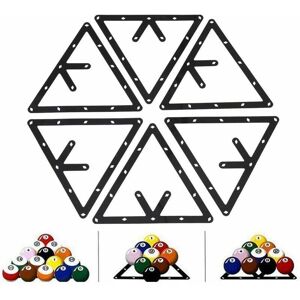 Hoopzi - Billiard Accessories, 6pcs Billiard Holder Black Billiard Holder Triangle Ball Holder Balls Ball Holder Positioning Pool Table