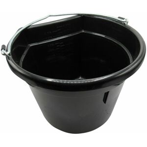 Securefix Direct - Flat Sided Water Bucket 20L (Horse Feed Equestrian Handle Stable Equine Plastic Hanging)