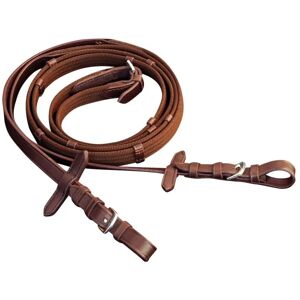 Berkfield Home - Leather Flash Bridle with Reins and Bit Brown Full
