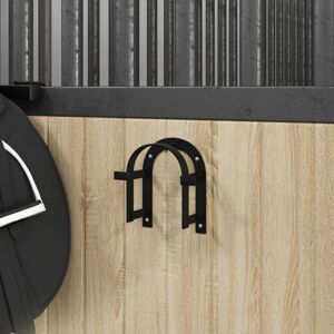 Bridle Rack Wall Mounted Black Iron Vidaxl Bridle Rack Wall Mounted Black Iron Vidaxl