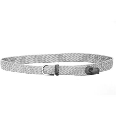 OYPLA Coco Equestrian Grey Unisex Adult Woven Elastic Fabric Braided Canvas Horse Riding Stretch Belt OYPLA Coco Equestrian Grey Unisex Adult Woven Elastic Fabric Braided Canvas Horse Riding Stretch Belt