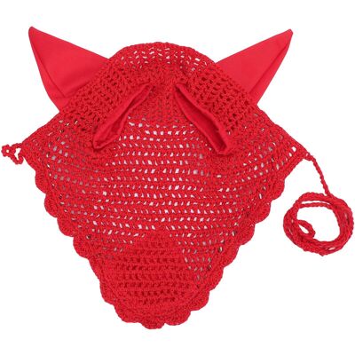 GROOFOO Horse Ear Bonnet Cotton Breathable Horse Fly Veil Ear Net Crochet Equestrian for Sensitive Horses GROOFOO Horse Ear Bonnet Cotton Breathable Horse Fly Veil Ear Net Crochet Equestrian for Sensitive Horses