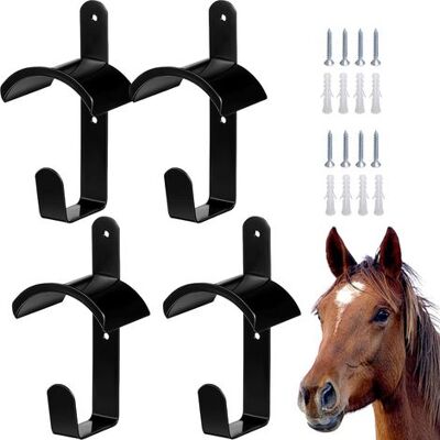 OEM Set Of 4 Horse Bridles, Horse Saddle Stand With Rust-resistant Coating, Horse Hook, Stable, Saddle Room OEM Set Of 4 Horse Bridles, Horse Saddle Stand With Rust-resistant Coating, Horse Hook, Stable, Saddle Room