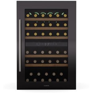 Klarstein - Vinsider 57 Duo Dual Zone Wine Cooler - 57 Bottle Capacity, 5-22°C, Built-In, Quiet 38 dB, uv Glass Door, 5 Wooden Shelves, Stainless Klarstein - Vinsider 57 Duo Dual Zone Wine Cooler - 57 Bottle Capacity, 5-22°C, Built-In, Quiet 38 dB, uv Glass Door, 5 Wooden Shelves, Stainless