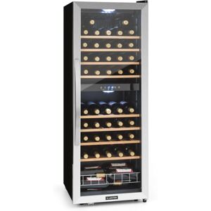 Klarstein - Wine Cooler Fridge, Dual Zone Wine Fridge with Glass Door, 2 Programmable Cooling Zones, Touch Controls, led Display, 5 - 18 °c Range, 40 Klarstein - Wine Cooler Fridge, Dual Zone Wine Fridge with Glass Door, 2 Programmable Cooling Zones, Touch Controls, led Display, 5 - 18 °c Range, 40