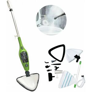 DAY PLUS Steam Mop, 10 in 1 Detachable Handheld Steam Cleaner for Hardwood, Laminate Floors, Tiles, Carpet, 1300W Multifunction Steamer Mop Cleaning for Home,