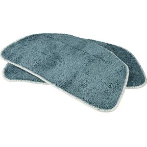 Vhbw - 2x Cleaning Pad Replacement for Leifheit 11941 for Hot Spray Steamer, Steam Mop - Microfibre grey-blue