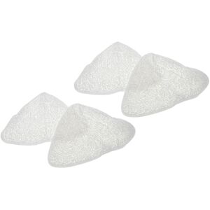 4x Cleaning Pad Replacement for Vileda 146576 for Hot Spray Steamer, Steam Mop - Microfibre, White - Vhbw