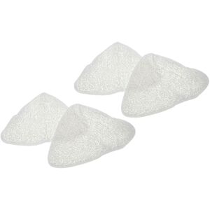 vhbw 4x Replacement Cleaning Pad compatible with Vileda Steam Hot Spray Steamer, Steam Mop - Microfibre, White