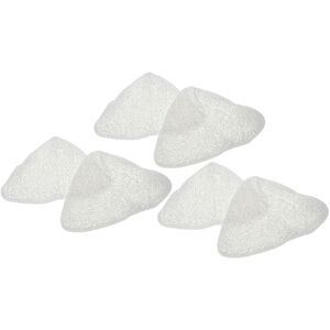 6x Cleaning Pad Replacement for Vileda 146576 for Hot Spray Steamer, Steam Mop - Microfibre, White - Vhbw