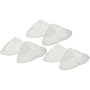 Vhbw - 6x Replacement Cleaning Pad compatible with Vileda Steam Hot Spray Steamer, Steam Mop - Microfibre, White