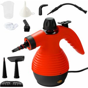 Costway - Multipurpose Steam Cleaner Handheld Steamer w/ 9-piece Accessories for Home Car