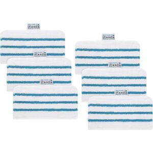 Memkey - 6-Pack Washable Microfibers for Black & Decker Steam Mop FSMP20, FSMH1321JMD, FSM1500, FSM1600, FSM1610, FSM1620, FSM1621, FSM1630, FSMH162