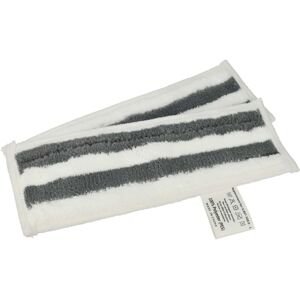 Vhbw - 2x Cleaning Pad compatible with Kärcher sc 4 EasyFix Iron, sc 4 EasyFix Hot Spray Steamer, Steam Mop - Microfibre Black White
