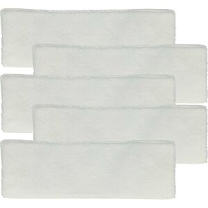 Vhbw - 5x Cleaning Pad compatible with Kärcher sc 1402, sc 1402 b, sc 1502, sc 1502 b Hot Spray Steamer, Steam Mop - Microfibre White