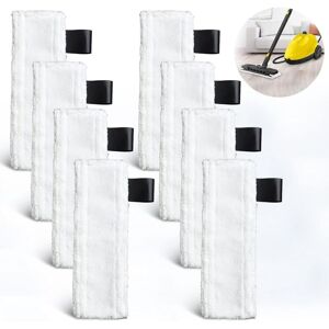 8-pack of replacement mop pads for Kärcher EasyFix SC1/SC2/SC3/SC4/SC5 steam cleaners - Washable - Replacement wipes for Kärcher steam cleaners 8-pack of replacement mop pads for Kärcher EasyFix SC1/SC2/SC3/SC4/SC5 steam cleaners - Washable - Replacement wipes for Kärcher steam cleaners