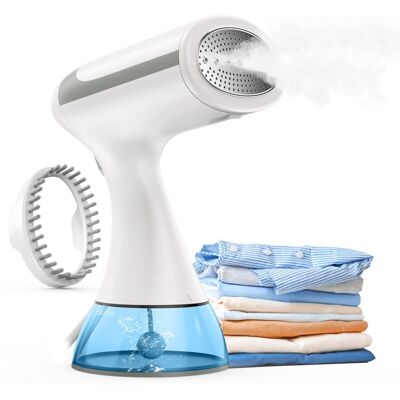 TINOR Garment Steamer, 1500W Portable Garment Steamer, Vertical Garment Steamer with 300ml Water Tank, 30s Fast Heat-up, Travel Steam Iron for Removing TINOR Garment Steamer, 1500W Portable Garment Steamer, Vertical Garment Steamer with 300ml Water Tank, 30s Fast Heat-up, Travel Steam Iron for Removing