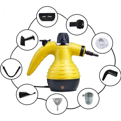 Tinor - Steam Cleaner for Carpets, Fabrics, Glass, Mattress, Wall, Floor, Car, Carpet, Auto Portable Multi-Purpose with 9 Accessories Tinor - Steam Cleaner for Carpets, Fabrics, Glass, Mattress, Wall, Floor, Car, Carpet, Auto Portable Multi-Purpose with 9 Accessories