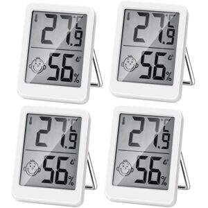 TEHTUY High-precision digital indoor thermometer and hygrometer, temperature and humidity monitor, thermo-hygrometer indicator (4 pieces) TEHTUY High-precision digital indoor thermometer and hygrometer, temperature and humidity monitor, thermo-hygrometer indicator (4 pieces)