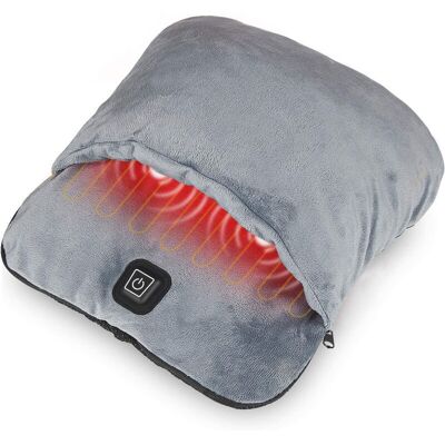 SNQ ERQVHQV Electric Foot Warmer, Heated Footmuff, Fast Heating Pad, USB Powered Ultra-Soft Flannel Foot Warmer with Heating and Vibration Massage SNQ ERQVHQV Electric Foot Warmer, Heated Footmuff, Fast Heating Pad, USB Powered Ultra-Soft Flannel Foot Warmer with Heating and Vibration Massage