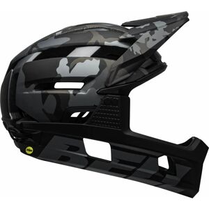 Super air r mips mtb full face helmet 2020: matte/gloss black camo s 52-56CM BEH7113676 - Bell