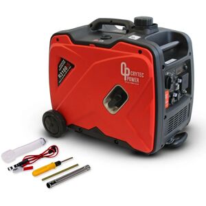 Crytec - Inverter Generator Petrol Quiet 3KW 3.3KW 4 Stroke Outdoor Power Supply - Red